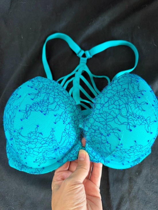 Victoria's Secret Other - Victoria's Secret 34DDD Teal Lace Push-Up Bra with Strappy Back with Tags